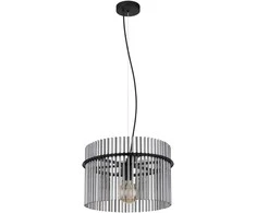 Pakabinamas šviestuvas GLOBO GORLEY, 1xE27, 60W, 230V, metalinis, juodos sp, ø40x150cm