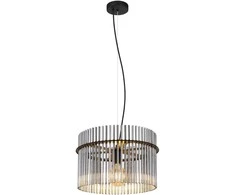 Pakabinamas šviestuvas GLOBO GORLEY, 1xE27, 60W, 230V, metalinis, juodos sp, ø40x150cm