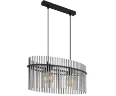 Pakabinamas šviestuvas GLOBO GORLEY, 2xE27, 40W, 230V, metalinis, juodos sp, 23x60x140cm