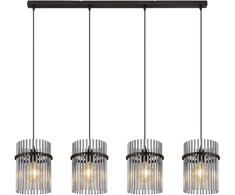 Pakabinamas šviestuvas GLOBO GORLEY, 4xE27, 60W, 230V, metalinis, juodos sp, 20x110x140cm