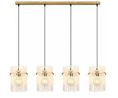 Pakabinamas šviestuvas GLOBO GORLEY, 4xE27, 60W, 230V, metalinis, aukso sp, 20x110x140cm