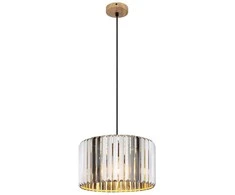 Lubinis šviestuvas Pakabinamas šviestuvas GLOBO RUN, 1 x E27 max 60W, dūmų spalvos K5 kristalai, ø13,5x120cm