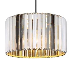Lubinis šviestuvas Pakabinamas šviestuvas GLOBO RUN, 1 x E27 max 60W, dūmų spalvos K5 kristalai, ø13,5x120cm