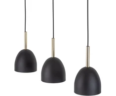Tkkrywult Pakabinamas šviestuvas TK LIGHTING NORD Juodas 3, 3xE27, LED Max 15W