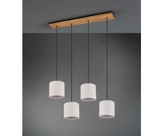 Pakabinamas šviestuvas TRIO Elmau, 4 x E27, max 60W, baltos sp., 20 x 100 x 150 cm