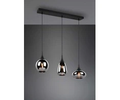 Pakabinamas šviestuvas TRIO LUMINA, 3 x E14, max 40W, juodos sp., 69 x 19 x h150 cm