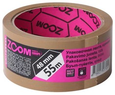 Pakavimo juostelė, 48 mm x 55 m, ruda, ZOOM