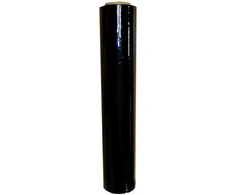 Pakavimo plėvelė STRETCH, 45 cm x 200 m, storis 17 mikronų, juoda