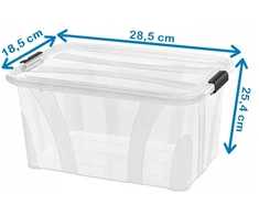 Pako POJEMNIK NA ZABAWKI UBRANIA PUDEŁKO PLASTIKOWE 14L