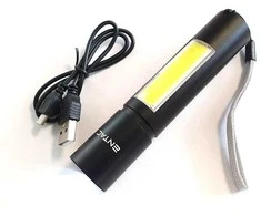 Pakraunamas žibintas Entac, IP20, 3W+COB, 200lm, pakraunamas USB