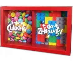 Pan Dragon PIGGY BOX HOME 3 DVIGUBAI SALDAINIAI CANDY TOYS GIMTADIENIO DOVANA