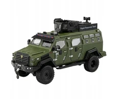 Pan i Pani Gadżet 1:24 SKALĖS VISIEURĖS KARIO POLICIJOS AUTOMOBILIŲ ŽALIA GARSO ŠVIESA