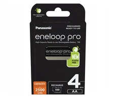 Panasonic Įkraunamas akumuliatorius LR6 (AA) NiMH eneloop eneloop pro HR06 2500 mAh 1.2 V 4 vnt.