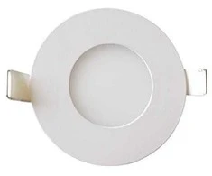 6W LED įmontuojama panelė HOROZ, apvali, su maitinimo šaltiniu, (2700K) šiltai balta, pakuotėje 2vnt