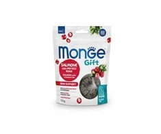 Monge GIFT Dog Super "M" Skin support Lašiša/spanguolės 150 g