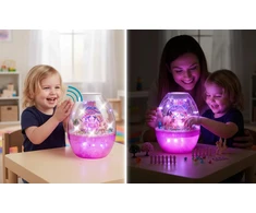 Para Toys Kūrybinis „pasidaryk pats“ rinkinys „Unicorn“ naktinė lempa, valdoma balsu, skirta vaikų dienai