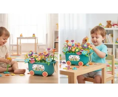 Para Toys MOKYMOSI STATYBINIAI KLUOKAI GĖLYDUI SURENGITI, DIDELI DĖŽE