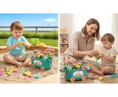 Para Toys MOKYMOSI STATYBINIAI KLUOKAI GĖLYDUI SURENGITI, DIDELI DĖŽE