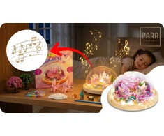 Para Toys VIENRAGIS NAKTINĖ LAMP KŪRYBINIS RINKINYS MUZIKA LED RGB UNICORN DOVANA