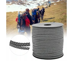 Paracord virvė 4 mm 7 gyslų 50 m gelbėjimo virvė palapinės surišimui