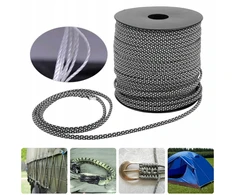 Paracord virvė 4 mm 7 gyslų 50 m gelbėjimo virvė palapinės surišimui