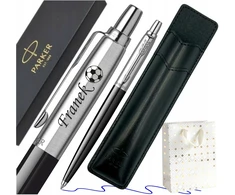 Parker Jotter Originals Juodas rašiklis su graviravimu ir dėklu