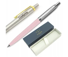 Parker Jotter Pastel Rožinis Rašiklis su Etuvė + Graviravimas
