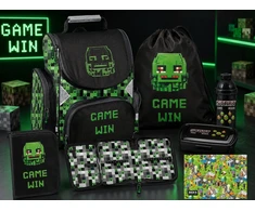 Paso 6in1 mokyklinis krepšys MINECRAFT MOKYKLOS ŽAIDIMAS BERNIUKUI IKI 1 KLASĖS RINKINYS