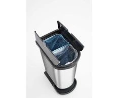Paso Šiukšliadėžė su pedalu 50L IML Metalik Carbon