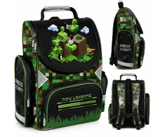 Paso TORNISTER MINECRAFT Žaidimas SZKOLNY GAMING GRY DLA CHŁOPAKÓW DO 1 KLASY GAMER