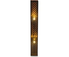 Pastatomas šviestuvas GLOBO Clarke, 2 x E27, 40W juodos/auksinės sp., 15 x 15 x 118 cm