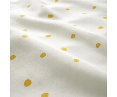 Patalynės komplektas Patalynė dziecięca balta geltona kropki 150x200/50x60cm medvilnė IKEA BARNDROM