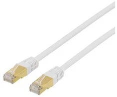 Patch kabelis DELTACO S/FTP Cat7, 5m, 600MHz, Delta sertifikuotas, LSZH, RJ45 jungtukai, baltas / STP-75V