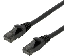 Patch kabelis DELTACO U/UTP High Flex Cat6, 2m, 24AWG, 500MHz, LSZH, juodas / UUTP-1503