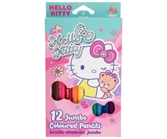 Patio Hello Kitty Jumbo kredki ołówkowe trójkątne 12 kolorów Coolpack