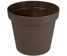 Patrol Dekoratyvinis gėlių vazonas Patio D19cm/H16cm rudas
