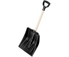 Patrol Sniego lopeta W310mmxH345/750mm tiesi/juoda/ mediniu kotu
