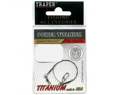 Pavadėlis Power Titanium Traper 30cm/14kg
