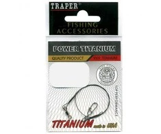 Pavadėlis Power Titanium Traper 30cm/20kg