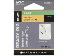 Pavadėlis su kabliukais Ready Rig Carp Golden Catch 10vnt./Nr.4