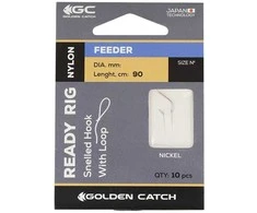 Pavadėlis su kabliukais Ready Rig Feeder Golden Catch 10vnt./Nr.8
