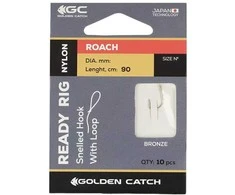 Pavadėlis su kabliukais Ready Rig Roach Golden Catch 10vnt./Nr.10