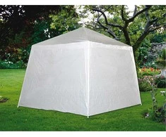 Pavėsinės šoninė siena be langų 3x3/2.4x2.4m balta