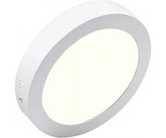 Paviršinė LED panelė HOROZ, 12 W, 4000 K, 840 lm, baltos sp., ø16 x h2,8 cm