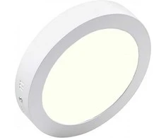 18W LED paviršinė panelė HOROZ, apvali, su maitinimo šaltiniu (4200K) natūraliai balta