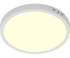 Paviršinė LED panelė HOROZ, 36 W, 4000 K, 3600 lm, baltos sp., ø29 x h3,2 cm