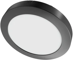 SpectorLight Paviršinė LED panelė SPECTOR LIGHT, 18 W, 4000 K, 1850 lm, apvali f., juodos sp., Ø22,5 x h3 cm