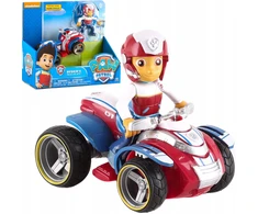 PAW PATROL gelbėjimo keturratis + Ryder SPIN MASTER figūrėlė su judančiais klubų sąnariais