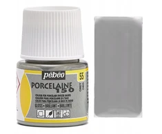 Pebeo Blizganti vandens dažai porcelianui - Pilkas - 45 ml