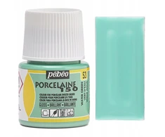 Pebeo Blizgūs vandens pagrindo dažai porcelianui - Vandens žalia 45 ml